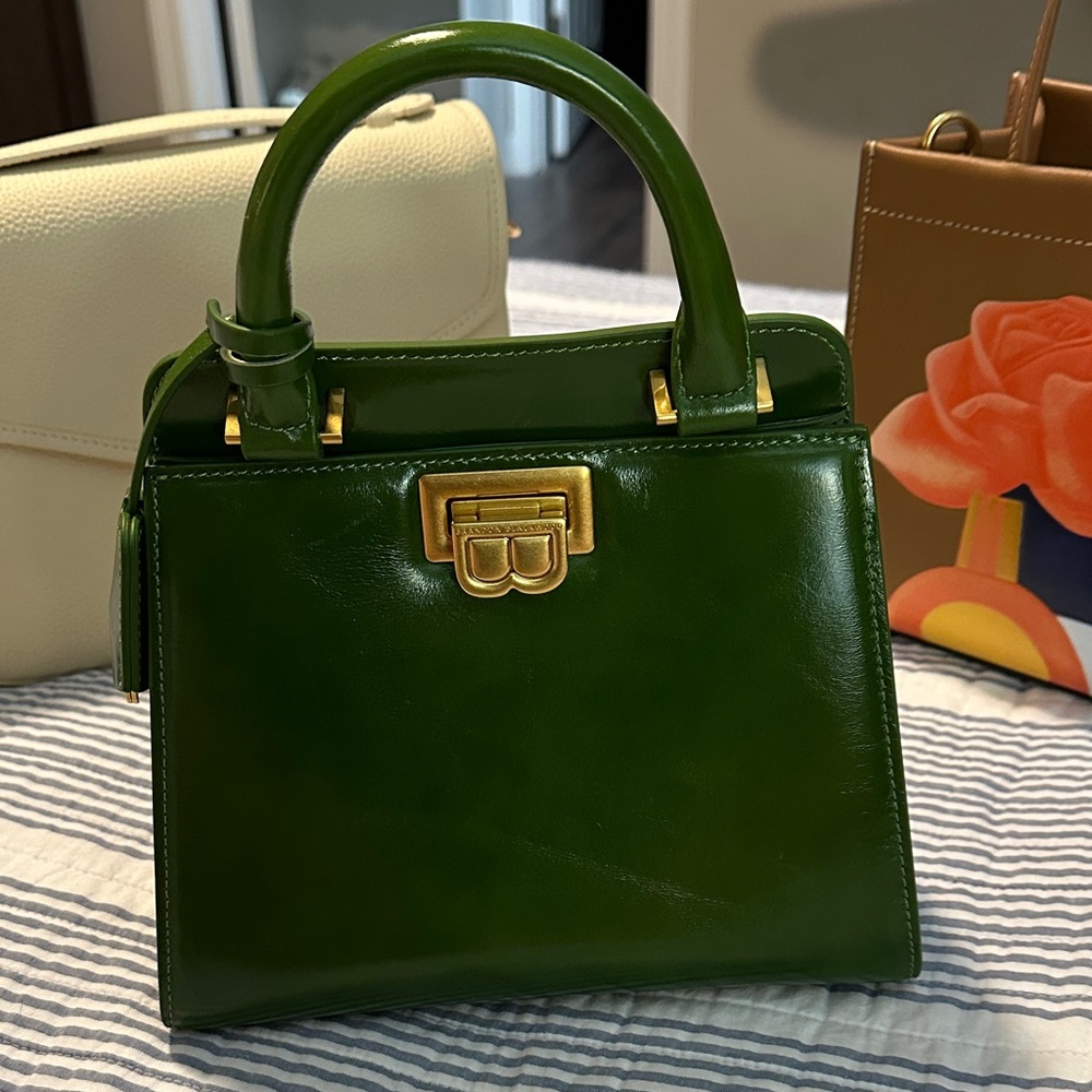 Brandon Blackwood Jazmine Green Leather Handbag 🥰🥰